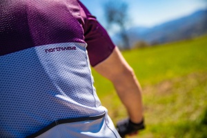Northwave - tricou ciclism pentru barbati maneca scurta blade jersey - gri deschis mov inchis - Img 6