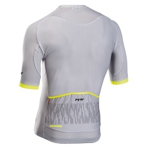 Northwave - tricou pentru ciclism cu maneca scurta Storm Air Jersey - gri deschis galben - Img 2