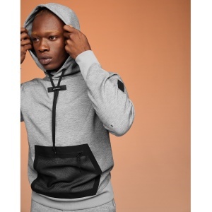 On Cloud - hanorac sport pentru barbati On new Hoodie - gri deschis negru - Img 16