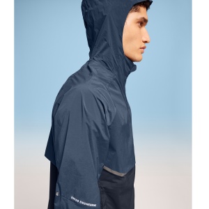 On Cloud - jacheta sport pentru barbati cu fermoar si gluga Core Jacket - albastru Denim Navy - Img 4