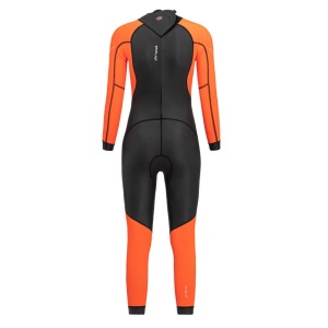 Orca - costum neopren ape deschise pentru femei vizibilitate sporita W Vitalis OpenWater HI VIS wetsuit - negru portocaliu - Img 2