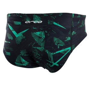 Orca - Slip inot pentru barbati - Brief swimsuit - print negru verde - Img 2