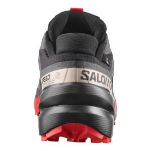 Pantofi Alergare Montana Barbati Salomon Speedcross 6 Gore-Tex Black/Fiery Red/Almond Milk - Img 3