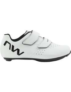 Pantofi ciclism sosea copii Northwave Sonic Junior - alb/negru