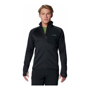 Polar Barbati Columbia Triple Canyon™ Grid Fleece II Full Zip Black