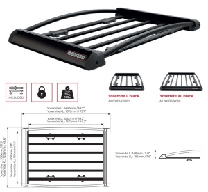 Portbagaj grilaj tip cos Menabo Yosemite XL, Black - Img 10