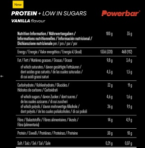 Powerbar - ProteinPlus - Chocolate - Vanilie - low sugar - Img 2