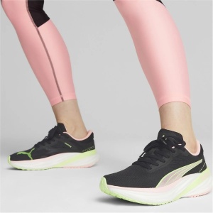 Puma - pantofi alergare pentru femei Magnify Nitro 2 Dream Rush shoes - negru coral alb verde deschis Speed - Img 7
