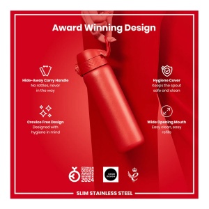 Recipient Hidratare ION8 Inox Red 600ML - Img 2