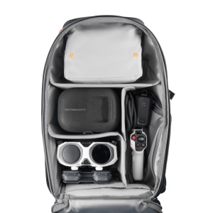 Rucsac Insta360 Explorer Backpack - alb cu turcoaz - Img 4