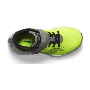 Saucony - pantofi alergare pentru copii - Kinvara 14 A/C - citron | grey - Img 5