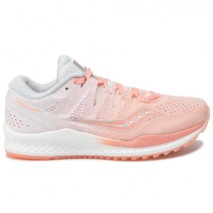 Saucony - pantofi alergare pentru femei Freedom Iso 2 - alb portocaliu deschis piersica - Img 12