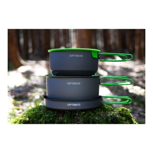 Set De Gatit Optimus Terra Camp 4 Pot Set Green - Img 6