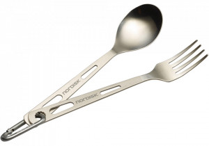 Set Tacamuri Titanium Cutlery (2 Pcs) Spirit Nordisk- ultralight - 30 grame