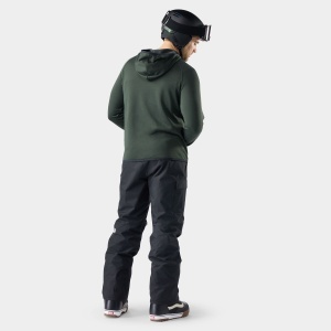 Smartwool - hanorac - Smartloft 1/2 Zip Hoodie - Black/Honey Gold - L - Img 2