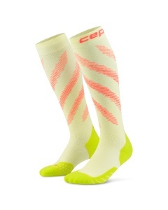 Șosete compresie CEP Core Run Edt. Elliptic - lime/neon coral | suport la alergare - Img 3