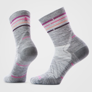 Șosete Merino alergare Smartwool Run Zero Cushion - gri Light Gray | Mid Crew | Zero Cushion