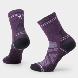 Șosete Merino hiking Smartwool Hike - mov Purple Iris | Mid Crew | Light Cushion