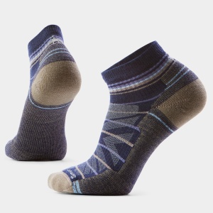 Șosete Merino hiking Smartwool Hike Pattern - albastru Nightfall Blue | Ankle | Light Cushion