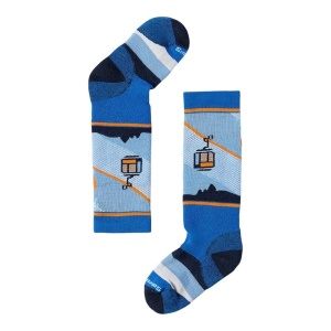 Sosete Schi Copii Smartwool Wintersport Gondola Games Over The Calf Laguna Blue