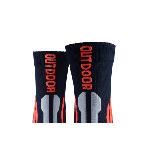 Sosete Unisex X-BIONIC Trek Outdoor Midnight Blue-Kurkuma Orange - Img 2