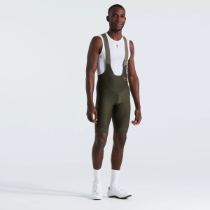 Specialized - Pantaloni ciclism scurti cu bretele Prime bibshort - verde inchis mosc - Img 3