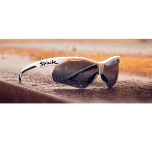 Spiuk - ochelari soare sport fotocromatici Ventix K, 2 lentile de schimb Lumiris II, transparent si negru - rama rosie neagra - Img 6