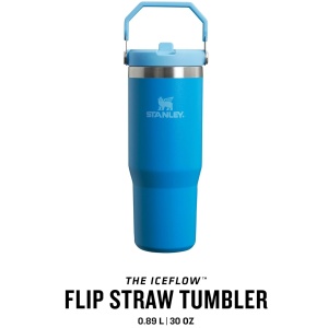 Stanley - termos tip sticla cu pai - Iceflow Flip Straw Tumbler - Plum - 890 ml - Img 8
