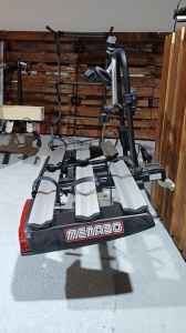 Suport biciclete Menabo Antares Plus pentru 3 biciclete cu prindere pe carligul de remorcare, pliabil - Img 3