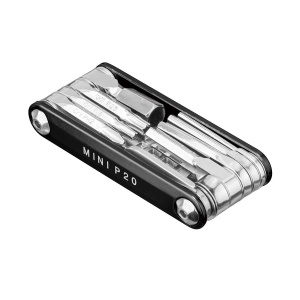Topeak - set chei bicicleta Mini P20 multitool - negru argintiu - Img 2
