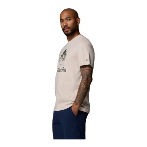 Tricou Barbati Columbia Parsons Point™ Short Sleeve Logo Beige - Img 2