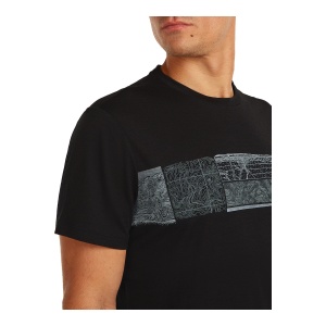 Tricou Barbati Icebreaker Merino 150 Tech Lite Elevation Line Black - Img 4