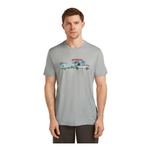 Tricou Barbati Icebreaker Merino 150 Tech Lite Transportage Grey