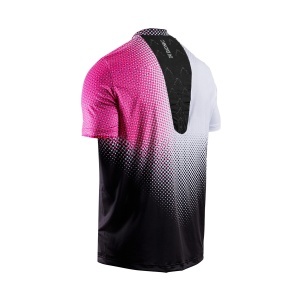 Tricou Barbati X-BIONIC Corefusion Run Dot Fade-White-Neo Pink - Img 3