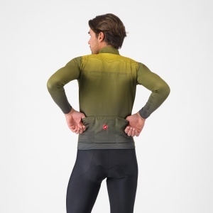 Tricou ciclism Castelli Apice Thermal - salvie/albastru | confort termic - Img 2