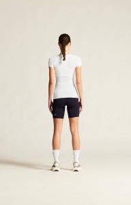 Tricou femei Craft Pro Dry Nanoweight SS - alb | strat de bază ultraușor - Img 3