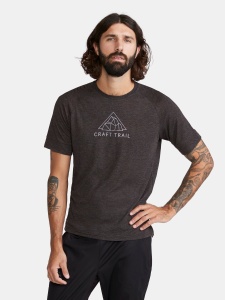Tricou trail Craft ADV Trail Wool SS Tee - negru | lână reciclată - Img 2