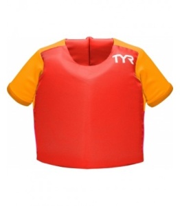 TYR - bluza cu centura copii - Kids Flotation Shirt - rosu