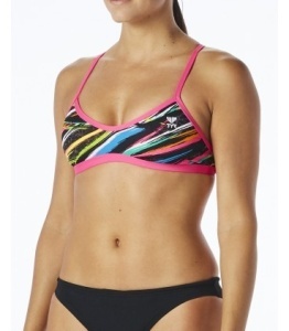 TYR - bustiera - Top Ravana Crosscut Tieback - black multi