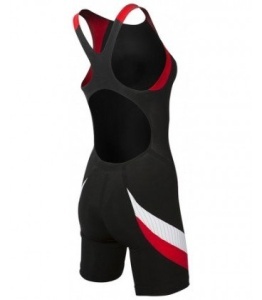 TYR - costum triatlon - Carbon Aeroback Trisuit W- negru rosu - Img 2