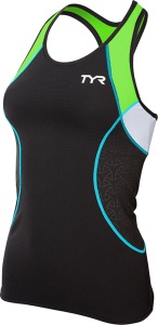 TYR - Maiou Competitor Femei - negru verde