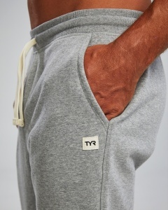 TYR - pantaloni joggers - UltraSoft Men's Heavyweight Terry Jogger - gri - Img 6