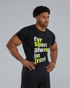 TYR - tricou casual - Graphic Tee - negru I lime - Img 4