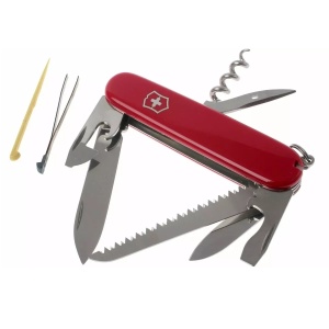 Victorinox - briceag camper, 13 functii - argintiu rosu - Img 6