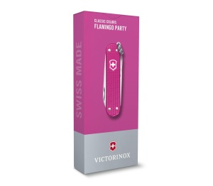 Victorinox - briceag clasic gama Alox - roz intens flamingo party - Img 4