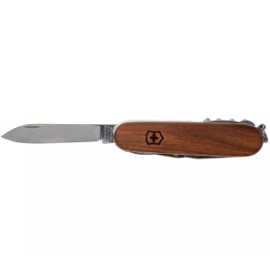 Victorinox - briceag pliabil Huntsman maner lemn, 13 functii - argintiu maro - Img 17