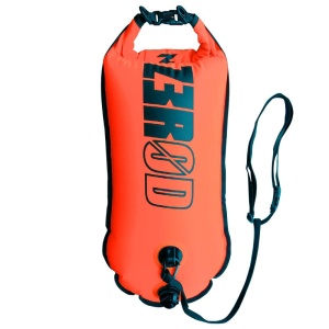 Z3R0D - accesoriu inot Safety Buoy cu plasa neagra Mesh buoy - portocaliu negru