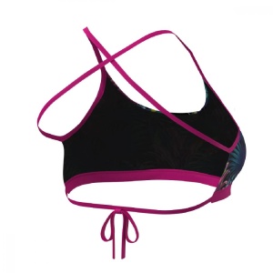 Z3R0D - sutien Costum baie femei two pieces - verde roz albastru tropadelic - Img 2