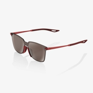 100% - Ochelari - Legere Square - Soft Tact Crimson - HiPER Silver Mirror Lens - Img 1