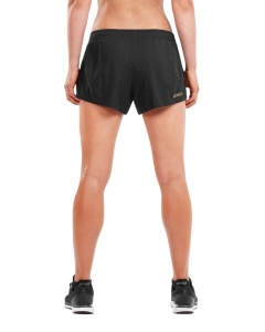 2XU - Pantaloni scurti de alergare pentru femei GHST 3" Stretch Woven Short - negru auriu - Img 2